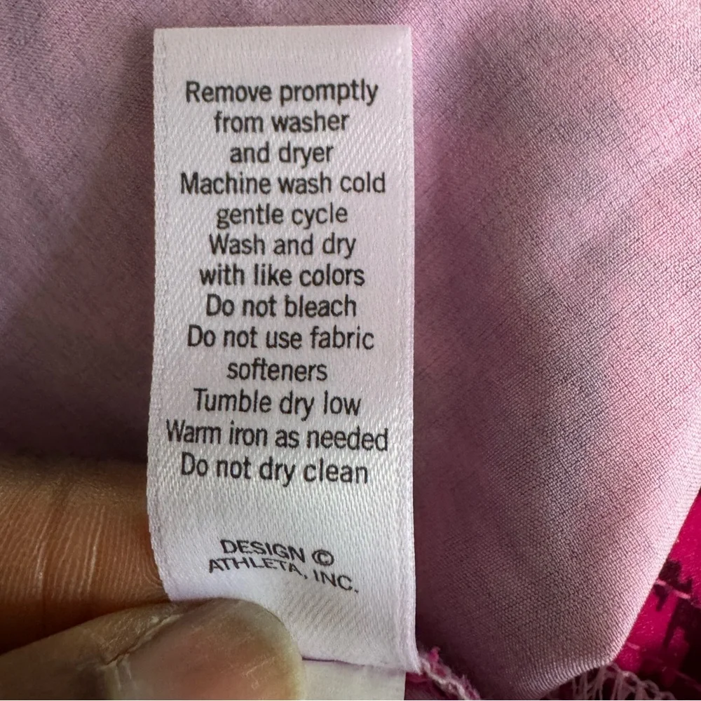 Athleta Pink Patterned Halter Neck Dress